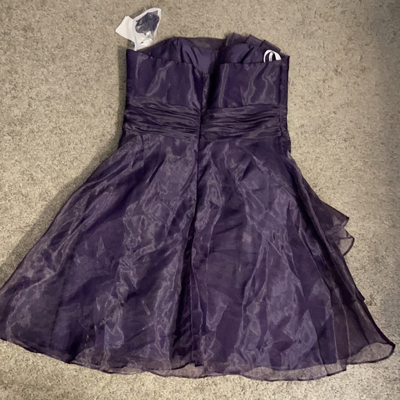 Strapless Deep Purple Dress (Wedding) - Picture 3 of 5